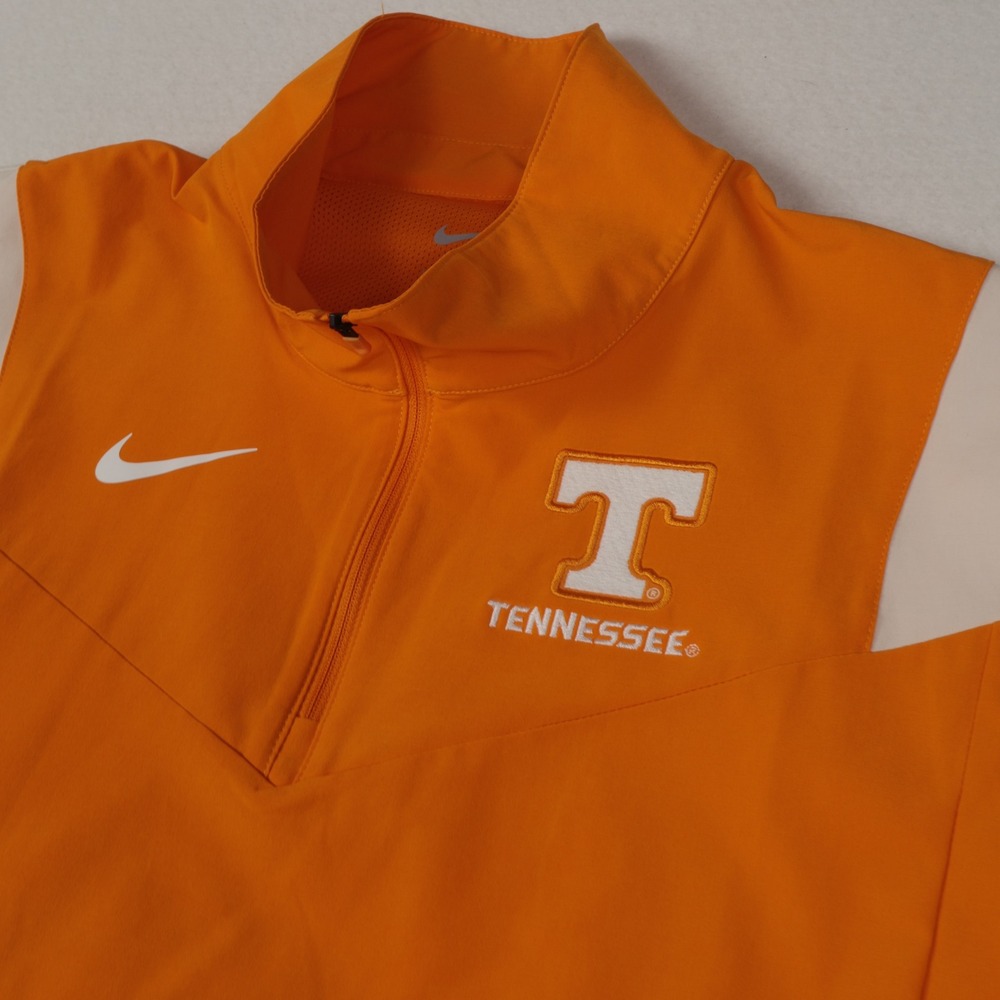 Tennessee Volunteers football Team Issue Coaches 1/4 Zip Nike Size Large Orange